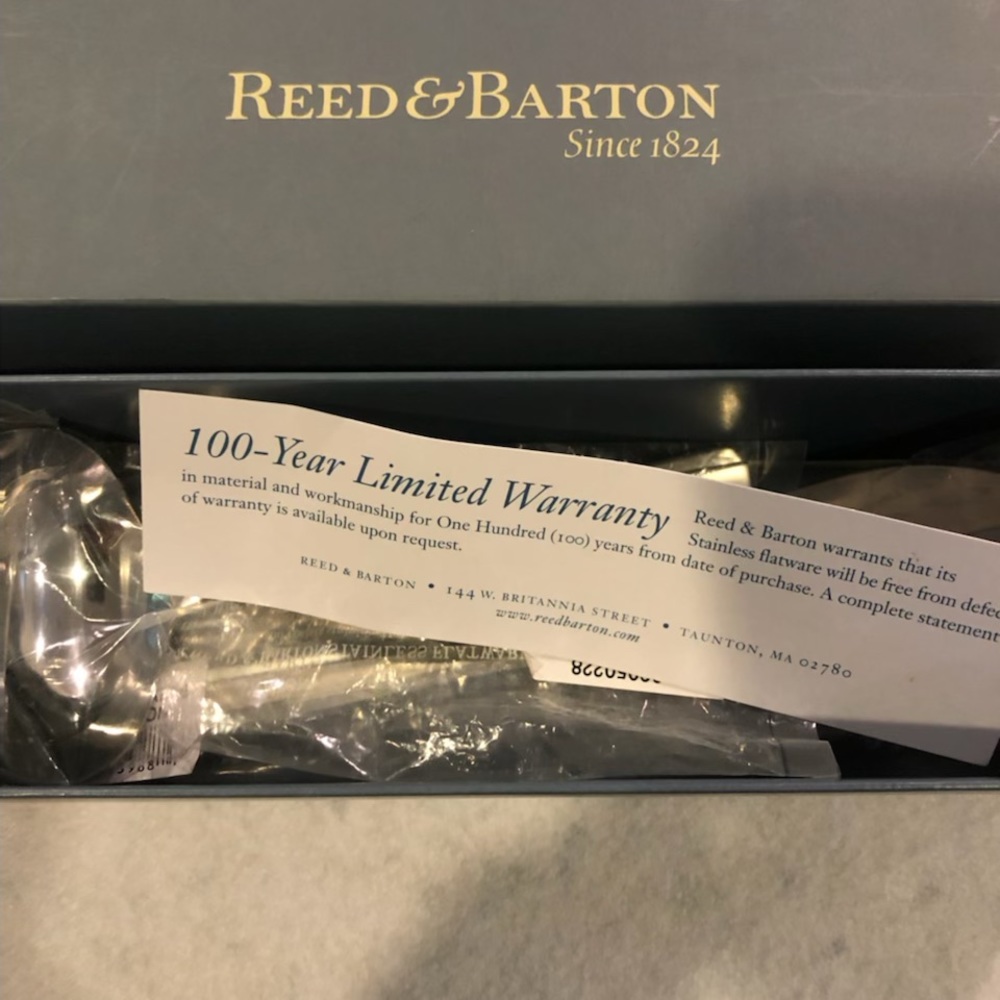 Reed and Barton Bellevue Matte Serving Utensil 3pc